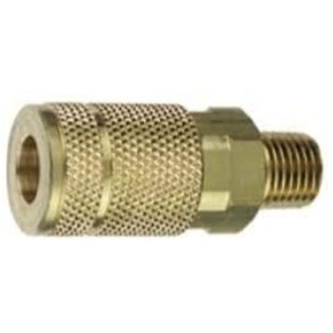 Tru-Flate 1/4in T Design  x 1/4in MNPT Brass Coupler product photo