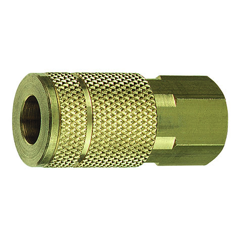 Tru-Flate 1/4in T Design  x 1/4in FNPT Brass Coupler product photo