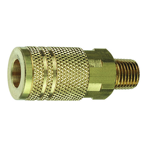 Tru-Flate 1/4in I/M Design x 1/4in MNPT Brass Coupler product photo