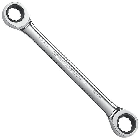 GearWrench 17mm x 19mm 12 Point Double Box Ratcheting Wrench product photo