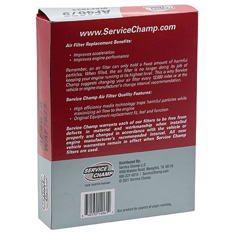 Service Champ Air Filter product photo