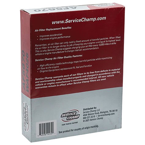 Service Champ Air Filter product photo
