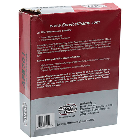 Service Champ Air Filter product photo