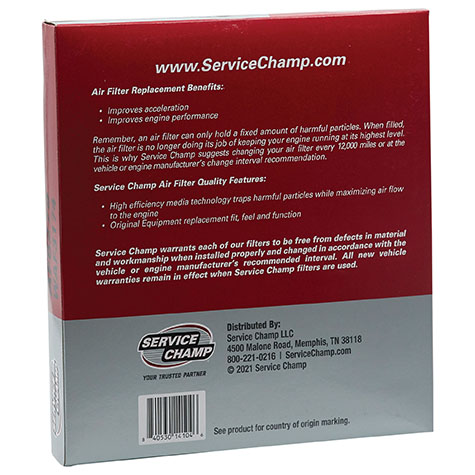 Service Champ Air Filter product photo