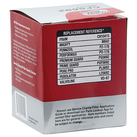 Service Champ Oil Filter product photo