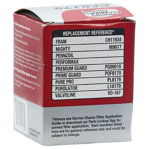Service Champ Oil Filter product photo