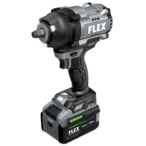FLEX 24V Brushless Cordless 1/2-Inch 1,500 Ft-Lbs High-Torque Impact Wrench Kit with 6.0Ah Stacked Lithium Battery and 280W Fast Charger product photo