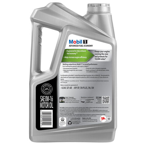 MOBIL 1 0W16 3/5QT product photo
