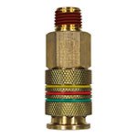 Tru-Flate 1/4in I/M/T/A  x 1/4in MNPT Brass Combo Coupler product photo