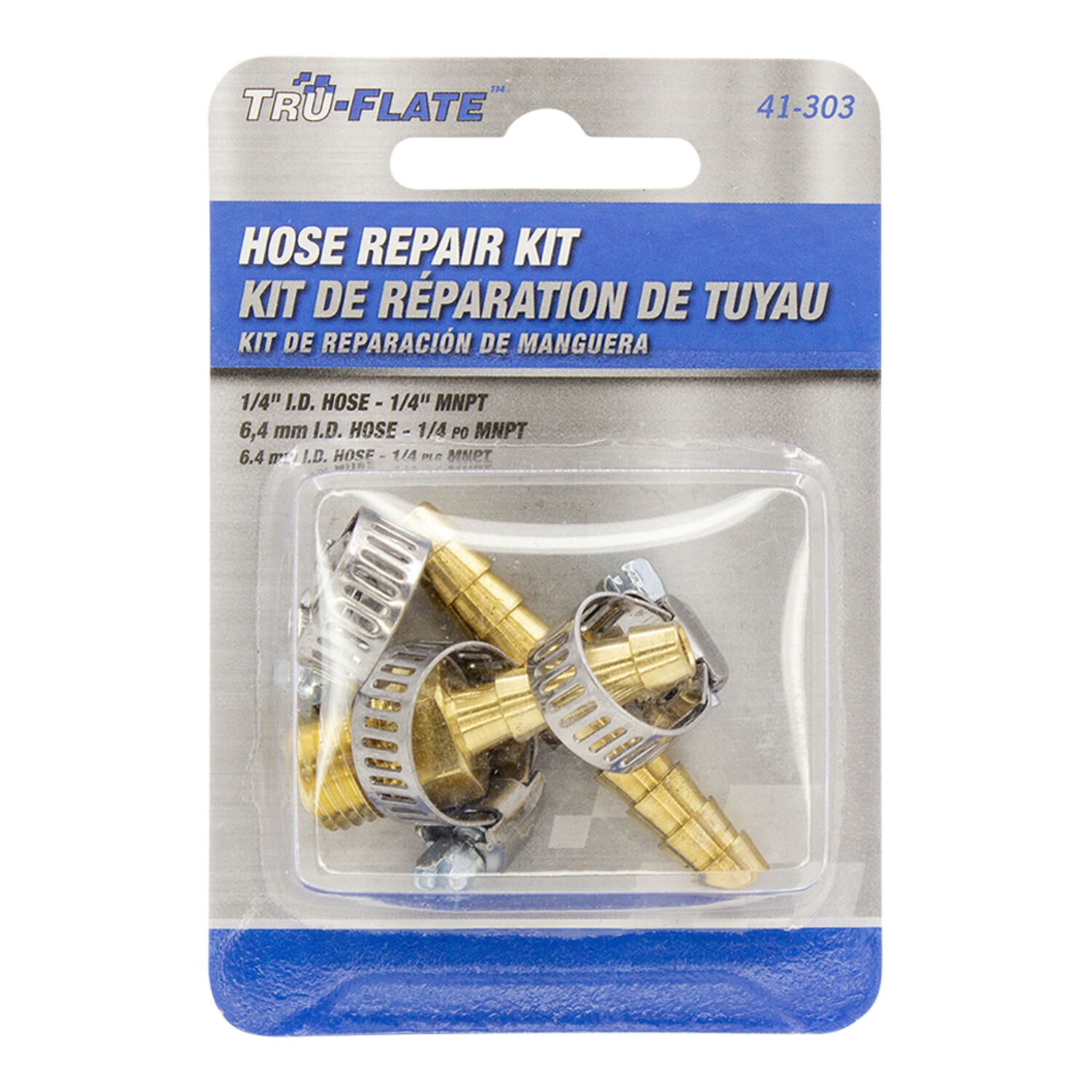 TruFlate 1/4in Hose Repair Kit Air Hose & Reels