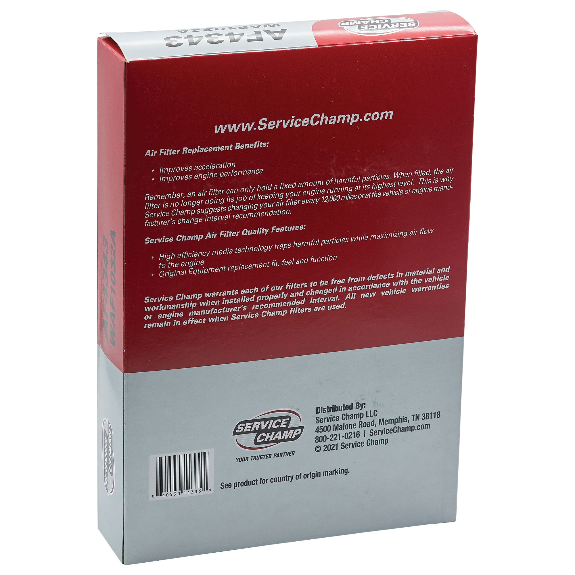 Service Champ Air Filter Service Champ