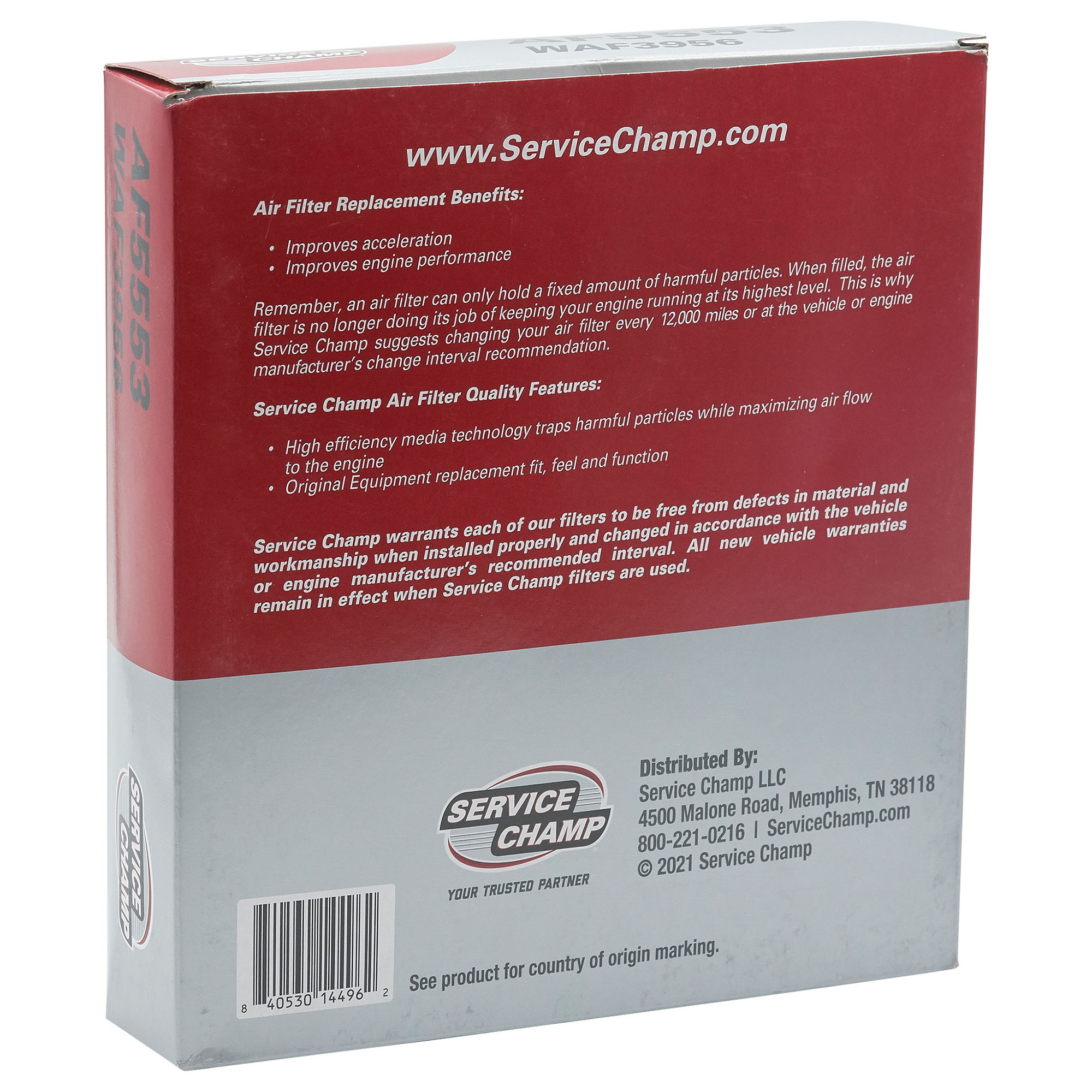 Service Champ Air Filter Service Champ